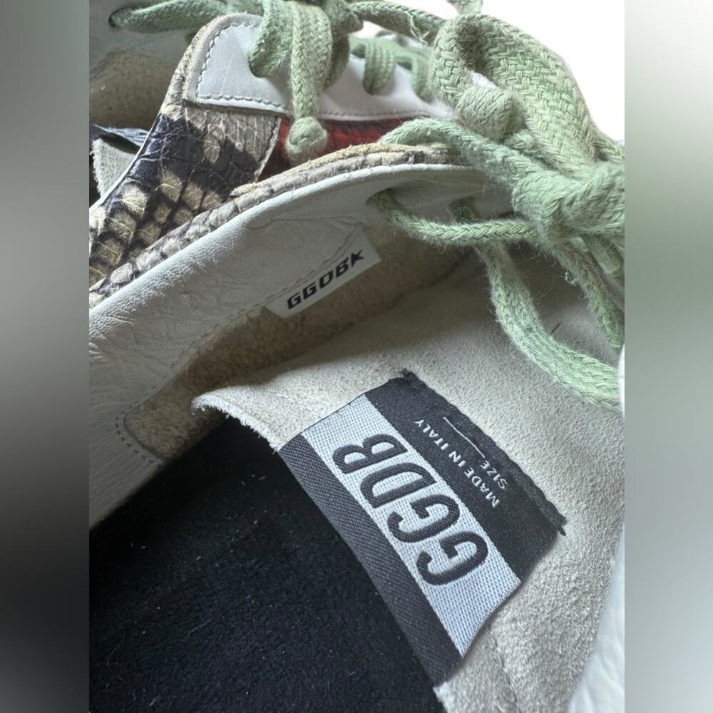 Golden Goose Superstar Sneaker Multi Color Snake White Star Size 41 or US 11 - Picture 8 of 12